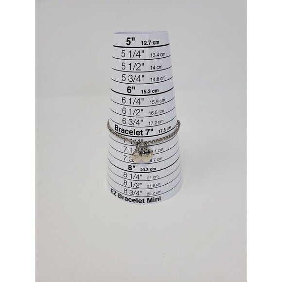 BETA SIGMA PHI SORORITY COLLECTOR'S CHARM BRACELET SILVER DATED HEART CHARMS NEW - Picture 11 of 12